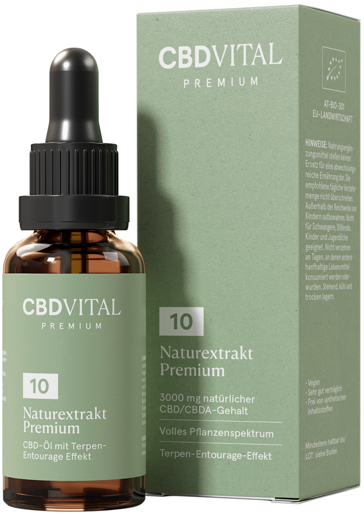 CBD Naturextrakt Premium Öl 10% | 30ml