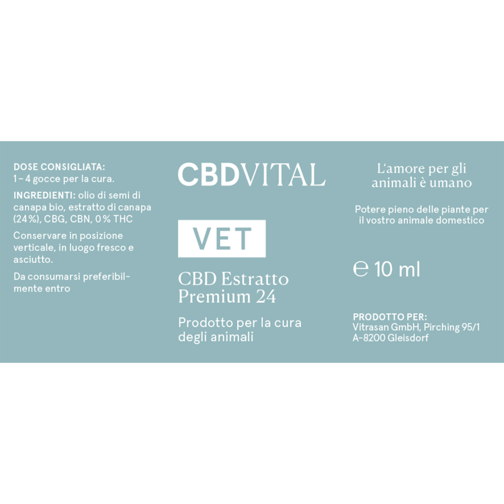 VET CBD Extrakt Premium 24% 10ml